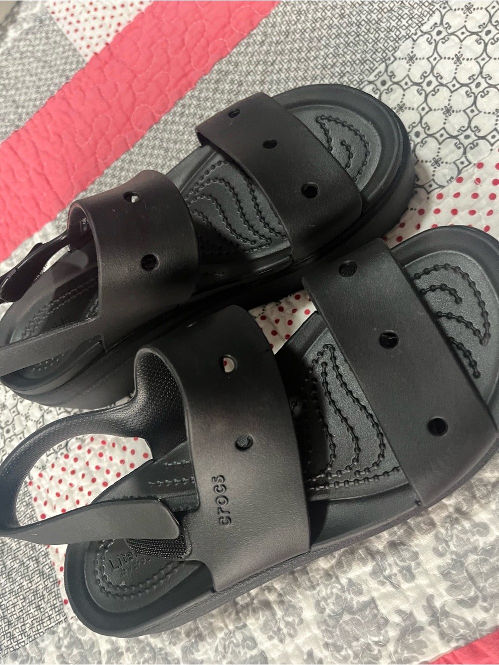 Crocs NWOT Black Platform Sandals Womens Size 5, Never worn - Picture 5 of 5